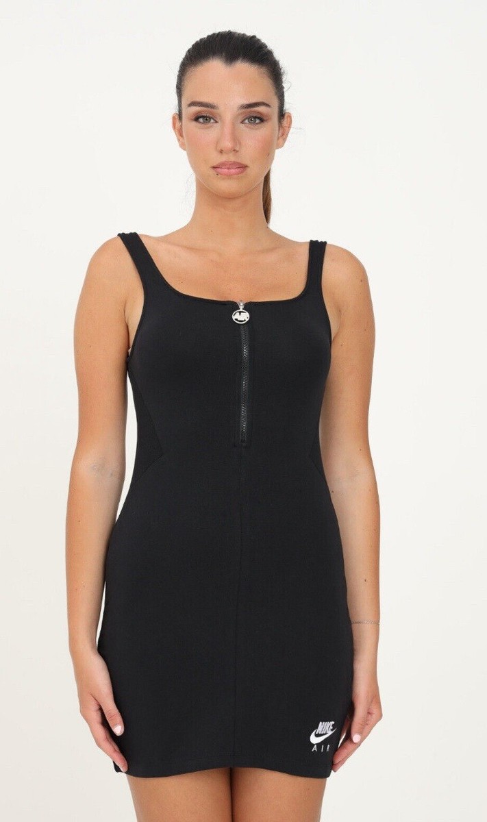 Nike Air Women's Half Zip Tank Dress XS Black Casual Sport