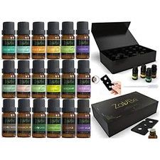 18 Essential Oil Set with 20 Holes Case Natural Therapeutic 100% Diffuser