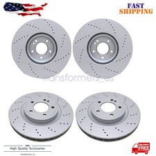 4x Front Rear Brake Discs Rotors For Mercedes Benz G63 463 19-23