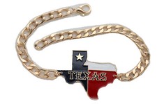 Women Gold Metal Chain Boot Bracelet Western Shoe Texas Bling Look Charm Anklet