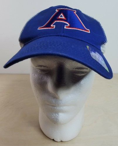 Baseball Cap A Blue White Mesh Adjustable Back ML Original Sticker - Picture 8 of 12