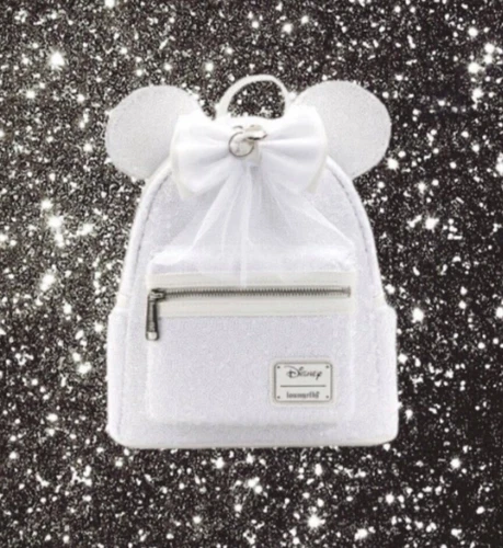 Loungefly Disney Minnie Mouse Sequin Wedding Mini Backpack