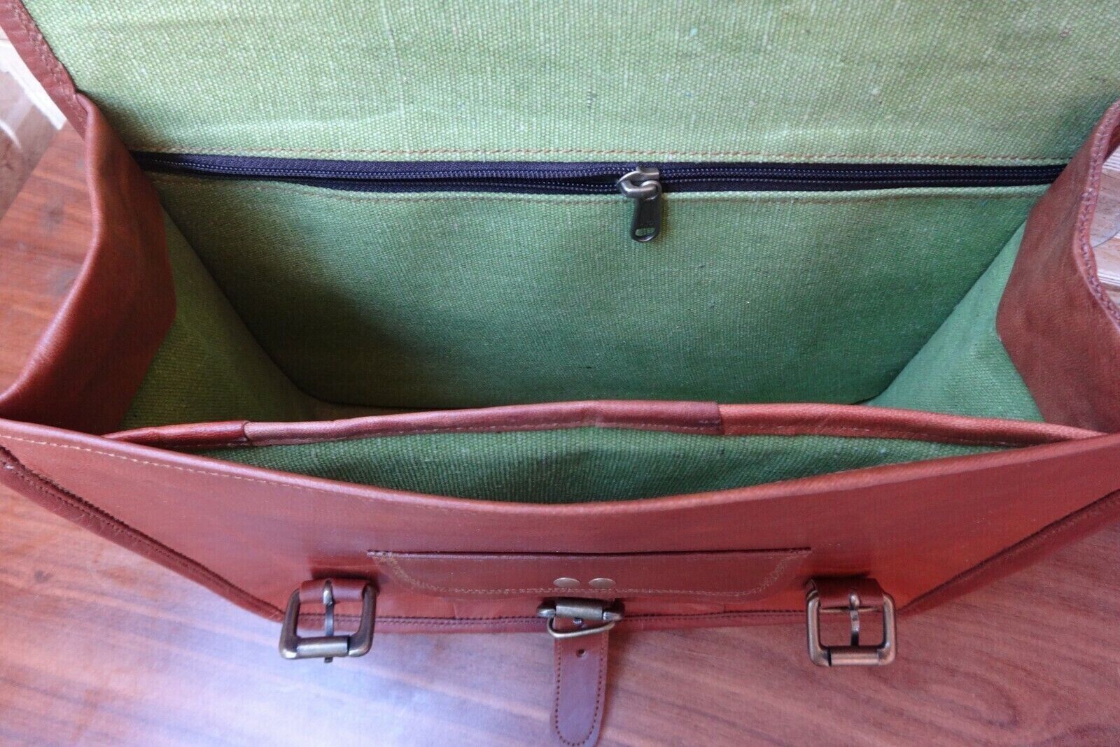 30cm Saddlebags For Motorcycle Pouch 1 Pair Brown Leather Saddle