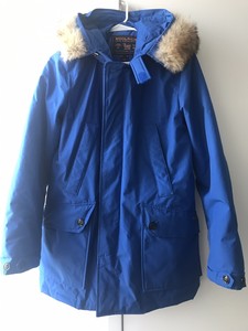 woolrich parka blue