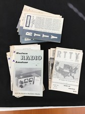 RTTY  Western Amateur Radio Lot of 28 magazines 1953 - 1962 Ham Vintage