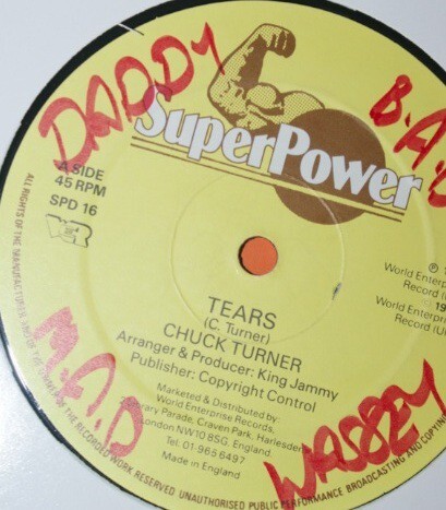 Chuck Turner / Little Twitch - Tears / Respect Due (12") - Picture 2 of 3