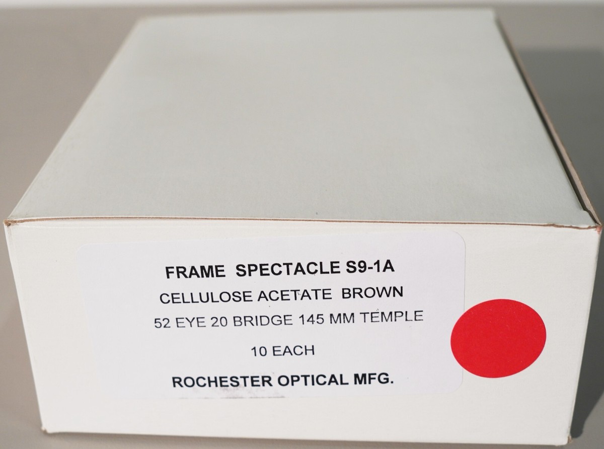 米軍 実物 ROMCO S9-1A眼鏡フレーム 10 New Rochester Romco S9-1A Military Issue Eyeglass Frame 4 1/2