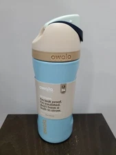 Owala FreeSip Stainless Steel Bottle / 16oz / Color: Rocky Shore / Secret Lagoon