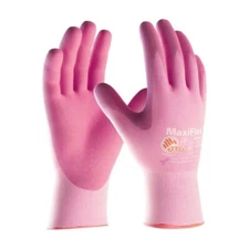 12 PIP 34-8264 MaxiFlex Active Pink Nylon Lycra Shell Pink Foam Nitrile LARGE