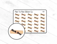 1561~~Sick Day Planner Stickers