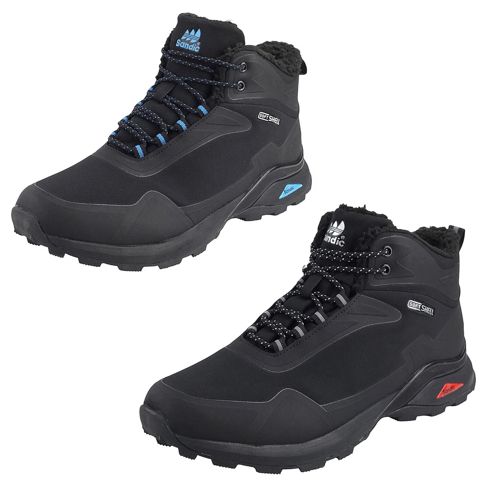 SANDIC Herren Größe 47 Trekkingschuhe Wanderschuhe Wasserfest Gefüttert Outdoorstiefel