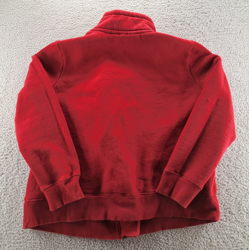 Harley Davidson Fleece Womens XL Red Black Biker Asymmetrical Zip Spell Out HD - Picture 6 of 15