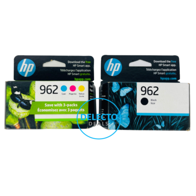 #ad GENUINE 4 PACK HP 962 BLACK amp; COLOR INK OFFICEJET PRO 9010 SEALED BOX $75.95