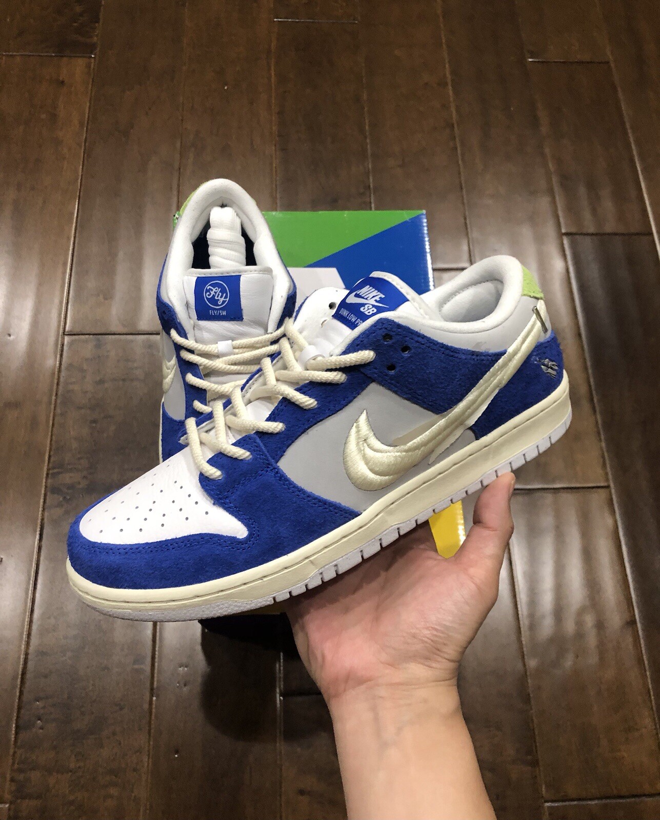 Nike SB Dunk Low Pro Shoes Fly Streetwear Gardenia Blue DQ5130-400 Men's NEW