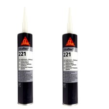 Sikaflex 221 White Multipurpose Adhesive Sealant  Motorhome Bathroom New 2 PCS