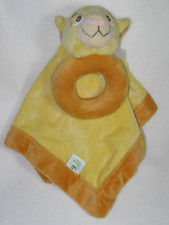 Disney Baby Lion King Simba Lovey Security Blanket Ring Rattle Yellow