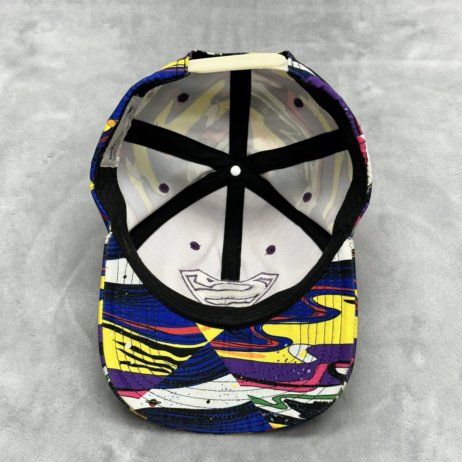 Superman Six Flags Rollercoaster Snapback Hat AOP… - image 6