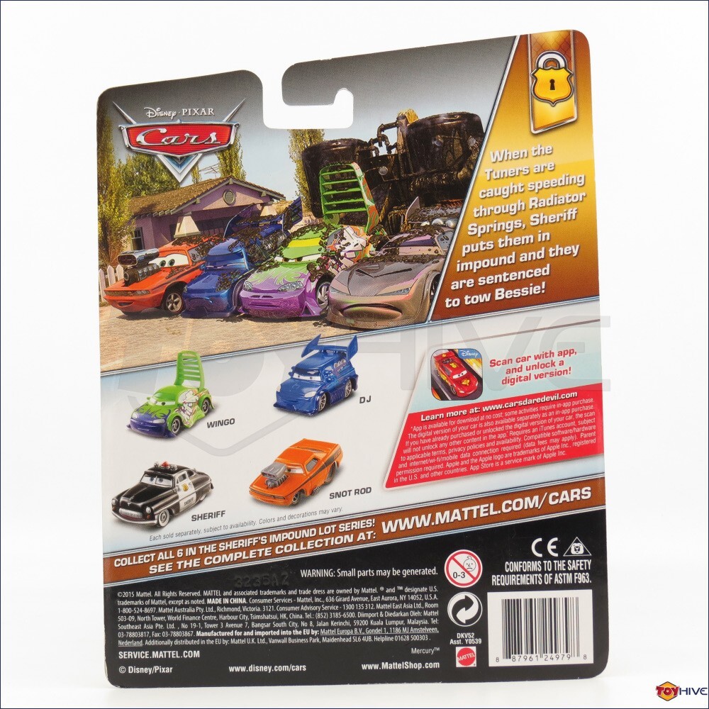 Disney Pixar Cars Bessie road paver Deluxe Sheriff's Impound Lot