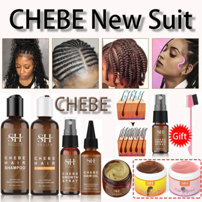 Chebe Neu Set African Traction Alopecia Treatment Crazy Hair Growth Oil Spray