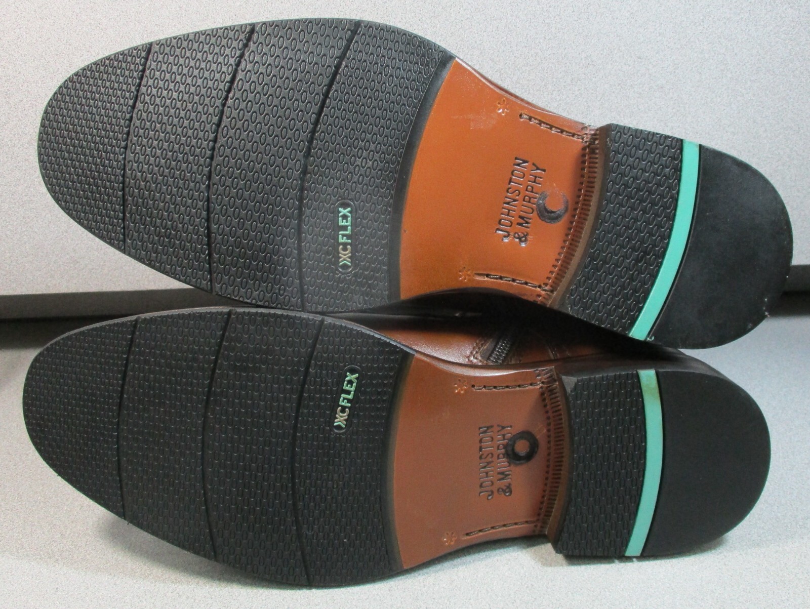 202764 MSBT50 RALEIGH MEN SHOE 10.5  TAN LEATHER ANKLE BOOT BY JOHNSTON & MURPHY