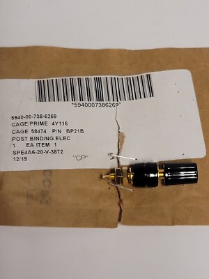 NEW Superior Electric BP21B Binding Post 15A #6-32 Stud