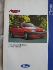 Ford Fiesta Fresco brochure Dec 1991 UK market