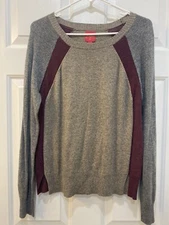 Revolve's John & Jenn Angora Infused Sweater Sz M Boat Neck Long Sleeve Academia