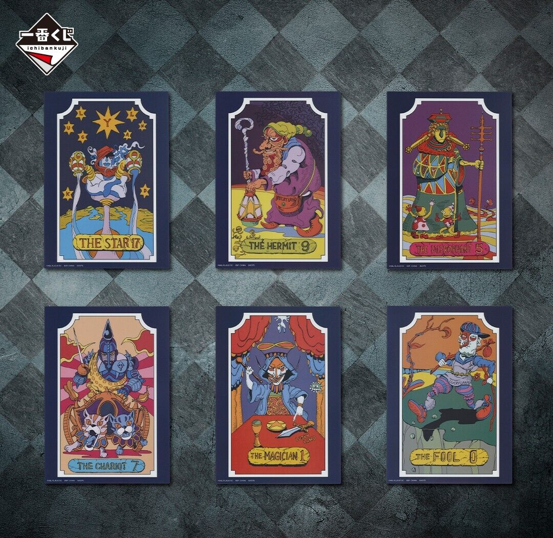 RARE JoJo's Bizarre Adventure STARDUST CRUSADERS Kuji Tarots Sheet