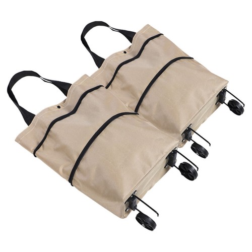 2pcs officiel Folding Shopping Bags Collapsible Trolley Grocery Bag with Wheels Grocery