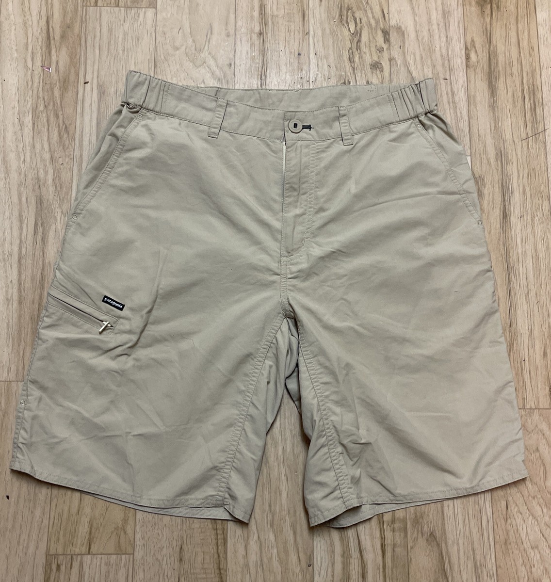 Patagonia Guidewater II Shorts #82111 Fly Fishing Tan Nylon 10