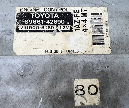 Toyota RAV4 2000-2003 89661-42690 1AZ-FE 4 4 M/T Ecu Ecm oem jdm 211000-8150 - Picture 4 of 8