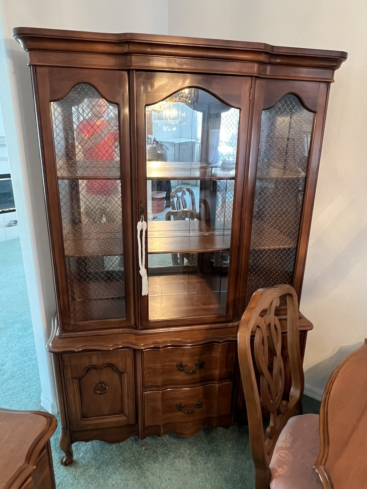 10 Piece Dining Room Set. Extendable Dining Table And Leather Table