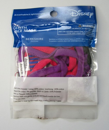 Disney Kids Age 4+ Cloth Face Mask (set of 3) Minnie Mouse Design - Picture 2 of 2