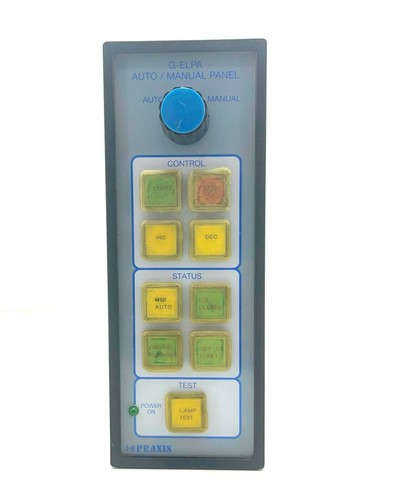 Praxis G-ELPA Auto / Manual Panel 93.0.200 REV A W06811/001/A