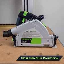 Festool TS55 Track Saw Arbor Hole Cover for Dust Collection