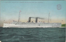 SS Harvard Steamship Golden Gate SF CA Los Angeles Steamship Co postcard F834