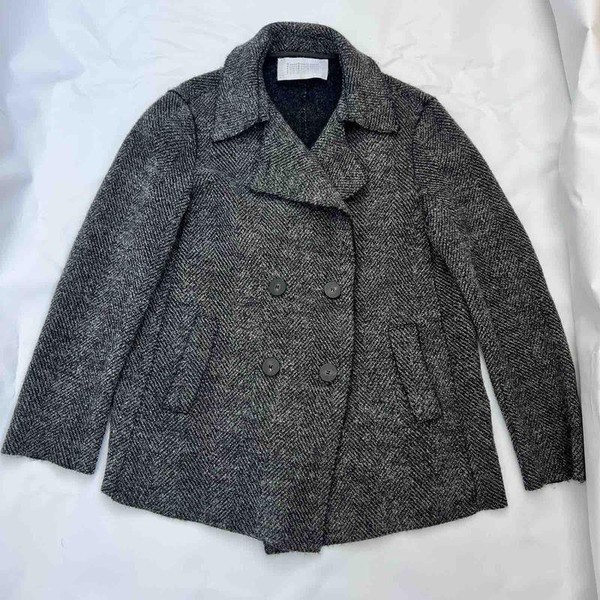 Women Harris Wharf London Coat Grey Wool S