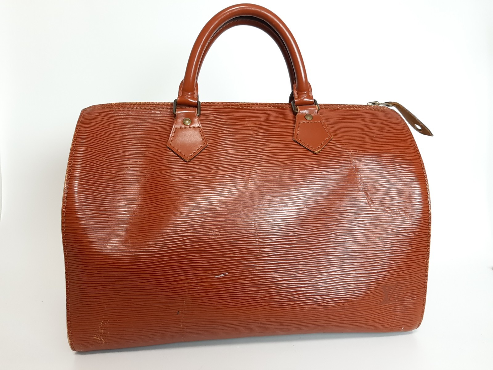 Louis Vuitton Handbag Speedy 30 M43003 Epi Kenya Brown Boston Bag VI0922