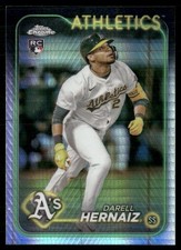 Darell Hernaiz 2024 Topps Chrome Update Prism Refractor Oakland Athletics #USC21