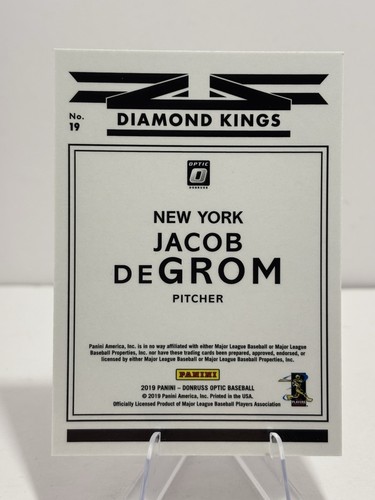 INSERTI OTTICI DIAMOND KINGS 2019 JACOB DEGROM NEW YORK METS - B4398 - Foto 2 di 2