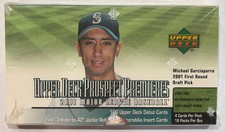 2001 Upper Deck Prospect Premieres Baseball Sealed Hobby Box