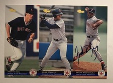 1994 Classic Games Boston Red Sox Nixon Malave Rodriguez AUTOGRAPHED RODRIGUEZ
