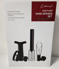 Cokunst Air Pump Wine Opener Set – New in Box