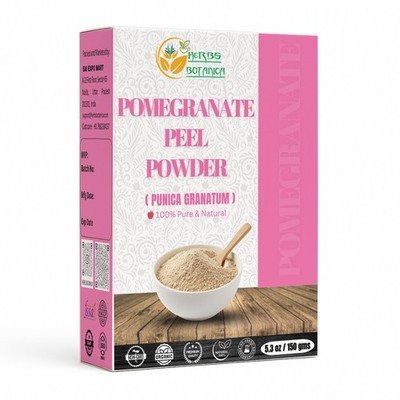 100% Pure Organic Herbs Botanica Natural Pomegranate Peel  Powder - 150 grm