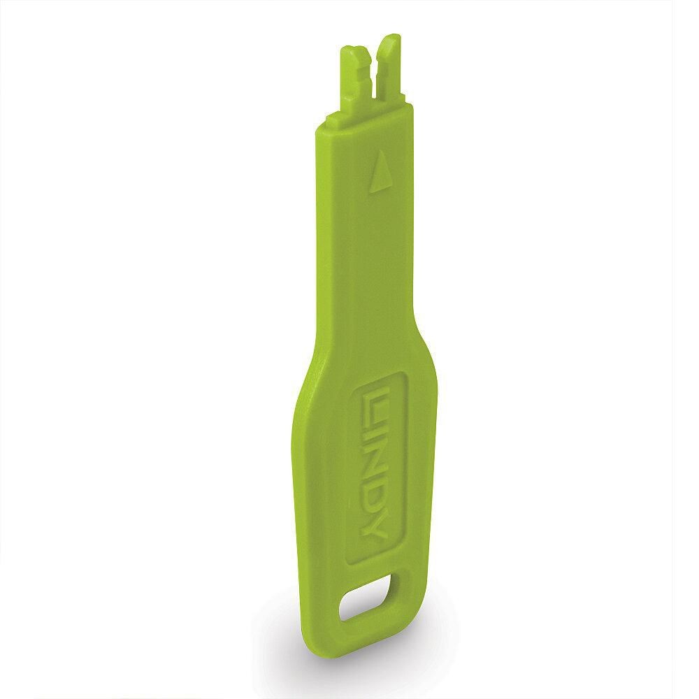 Lindy 47893 RJ45 Port Blocker key. Green