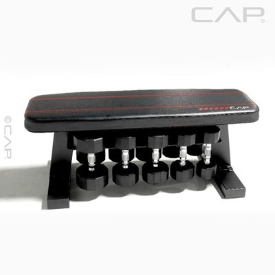 Deluxe Exercise Training Flat Bench with Dumbbell Storage Weight acity 600Lb