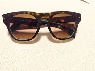 PRADA Sonnenbrille Unisex Brille Kaffee Braun Made in italy CE