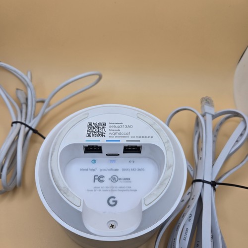 Google Home Nest WiFi Mesh Router AC-1304 Z Przewód zasilający i kabel Pojedyncza jednostka - Zdjęcie 3 z 3