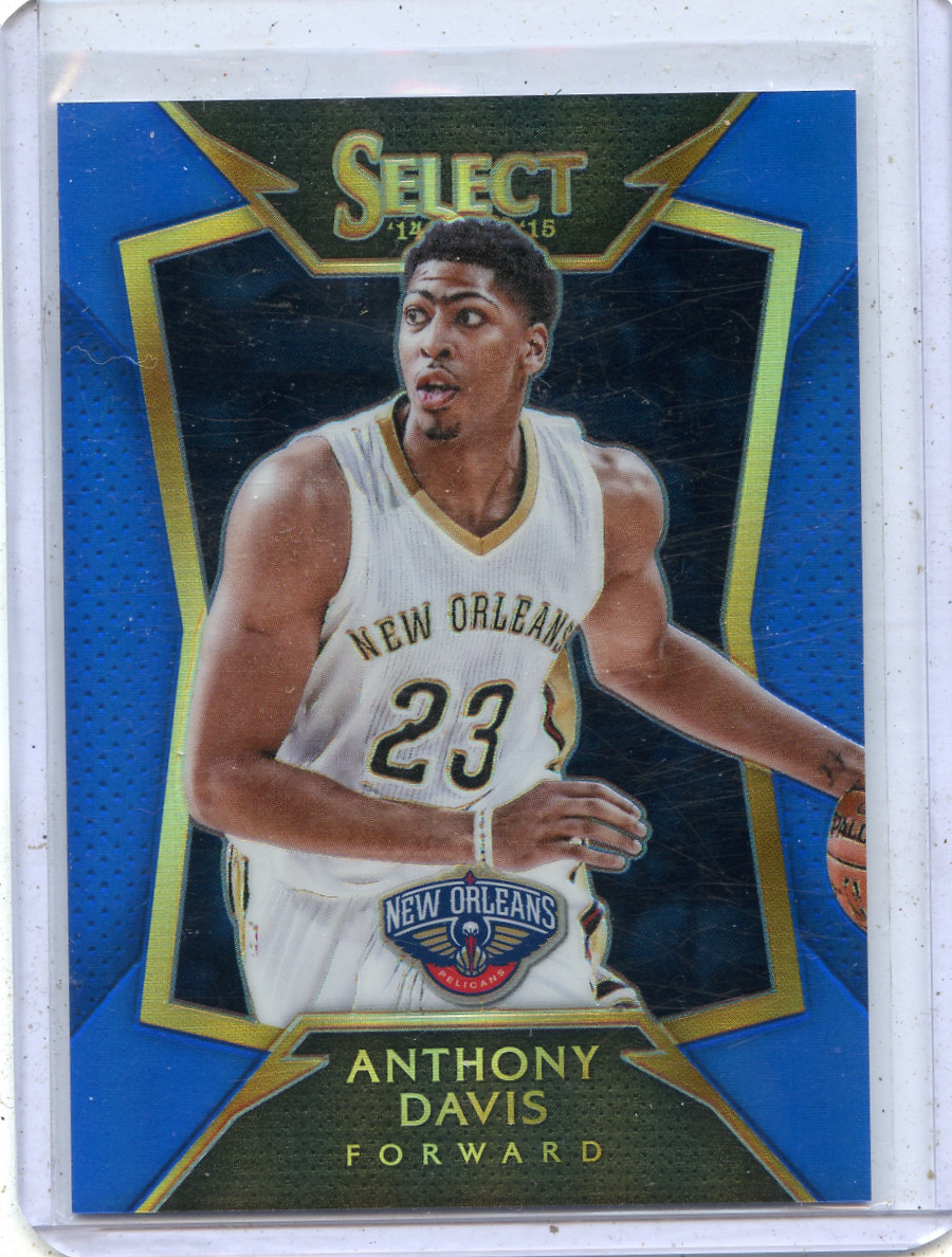 2014-15 PANINI SELECT #15 ANTHONY DAVIS BLUE PRIZM #171/249 NEW ORLEANS PELICANS
