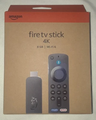 New Amazon Fire TV Stick 4K Ultra-Cinematic Streaming HDR, 8 GB, Wi-Fi 6 Control
